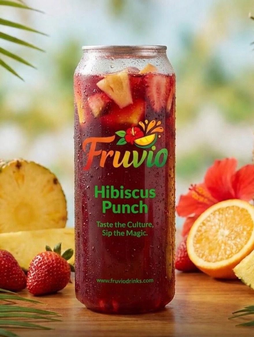 Hibiscus Punch (500ML) - Premium Zobo Drink with Fresh Fruits | Fruvio