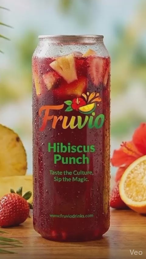 Hibiscus Punch (500ML) - Premium Zobo Drink with Fresh Fruits | Fruvio